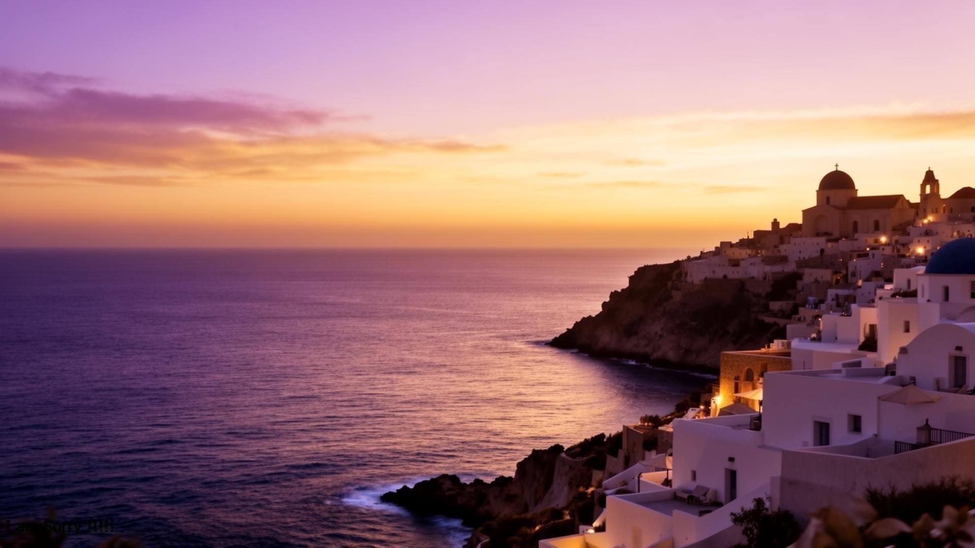 Warm evening architecture